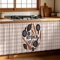 thumbnail image 6 of Cabinet Curtain,Adhesive Dust Proof Window Cover,Printed Kitchen Fabric for Pantry Blocking Light and Household Dust Prevention, 6 of 7