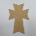 thumbnail image 1 of 7"Large Craft Wall Cross #46, Unfinished Wood Art Shape by Wooden Craft Cutouts, 1-8 Thickness, 1 of 2