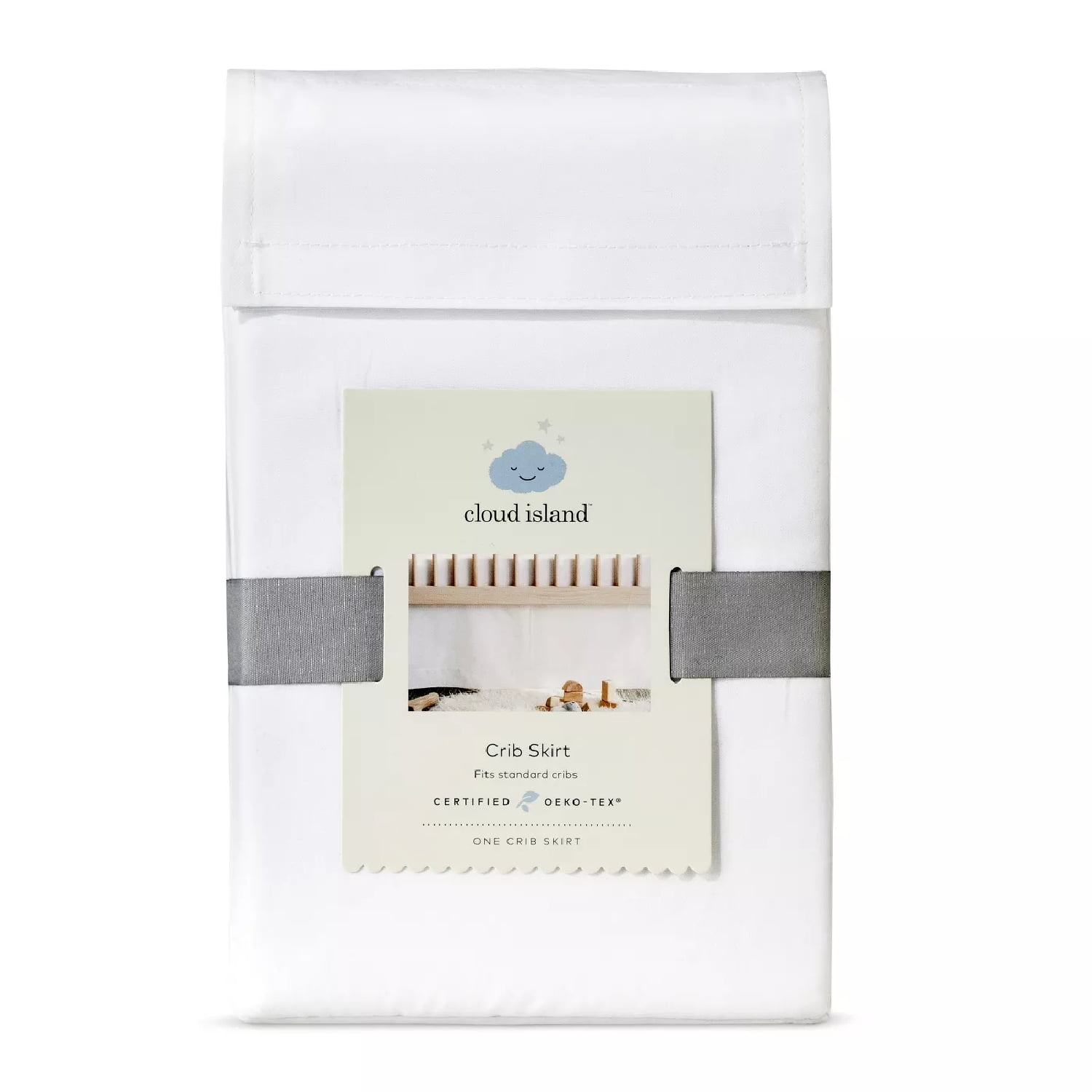 cloud island crib skirt