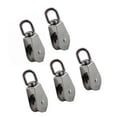 thumbnail image 1 of 5PCS 304 Stainless Steel Single Swivel Pulley 15mm 20mm 32mm 50mm Heavy Duty Rigging Hardware Swivel Lifting Rope Pulley Block ,Easy Installation, 1 of 6