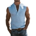 thumbnail image 3 of Dagugfen Summer Tank Tops for Men Henley Neck Sleeveless Lightweight Breathable Henley Shirts Casual Daily Wear Tops with Pocket, 3 of 9