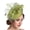 Autumn grass green, variant on Giaone Lightweight Women's Fascinators Hat Breathable Feathered Hair Clip Hair Ornament Ideal For Bridal And Party Goers