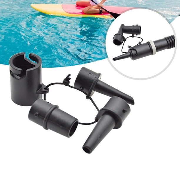 Kit D'adaptateurs De Pompe SUP Avec 9 Buses – Pour Paddle, Canoë, Bateau Gonflable, Matelas, Piscine – Clé à Valve Incluse, Compact Et Robuste