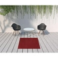 thumbnail image 6 of HomeRoots 5' X 5' Brick Red Square Non Skid Indoor Outdoor Area Rug, 6 of 6