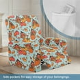 thumbnail image 3 of Xixirimido Turkey Pumpkins Mushroom Recliner Chair Cover 4-Pieces Lazyboy Cover for Recliner Chair with Storage Pockets Furniture Protector for Living Room Thanksgiving, 3 of 8