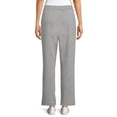 thumbnail image 2 of Time & Tru Women's Fleece Straight Leg Pants with Pockets, 2 of 5