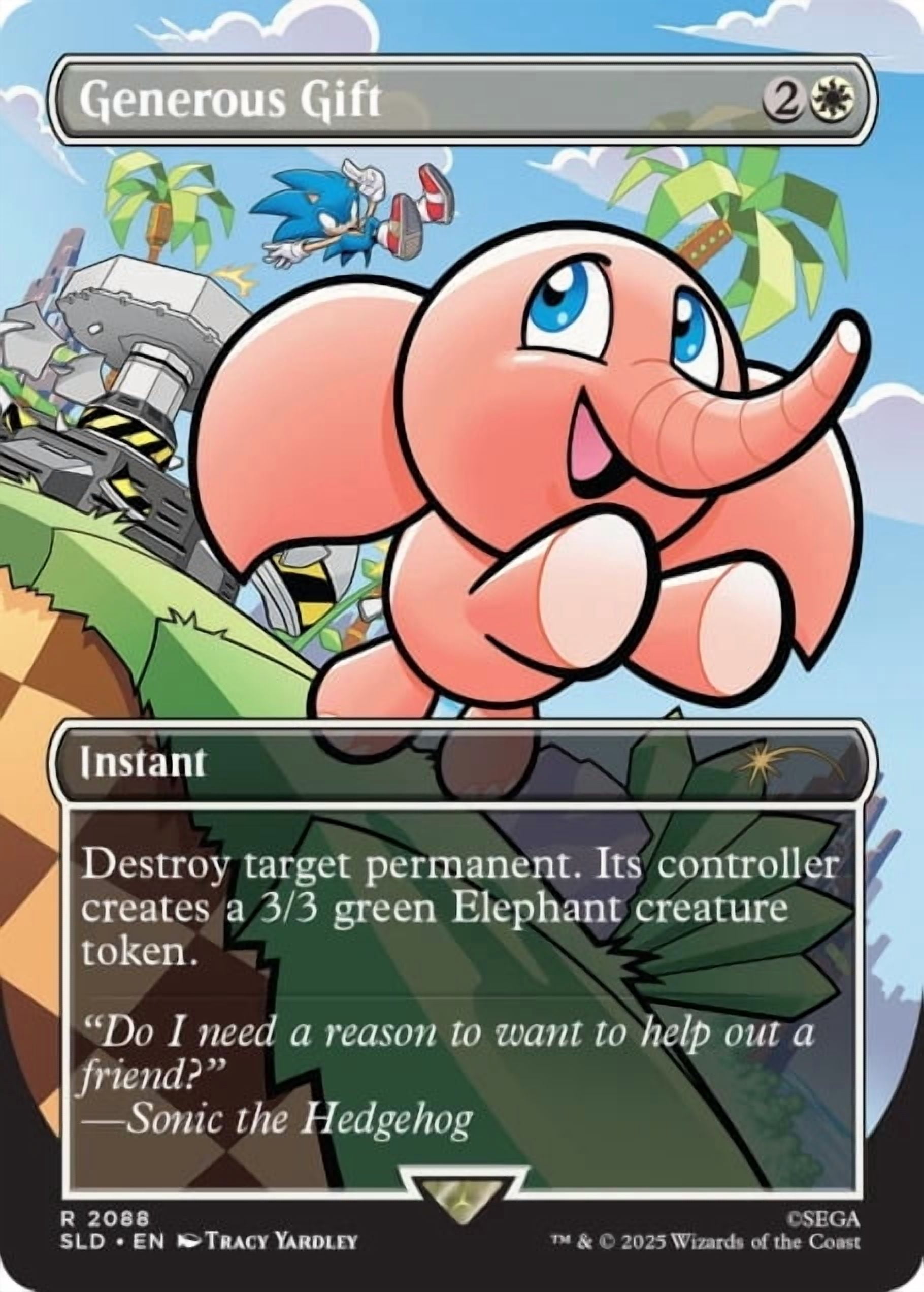 Magic The Gathering Secret Lair - Sonic: Chasing Adventure Rainbow Foil Edition