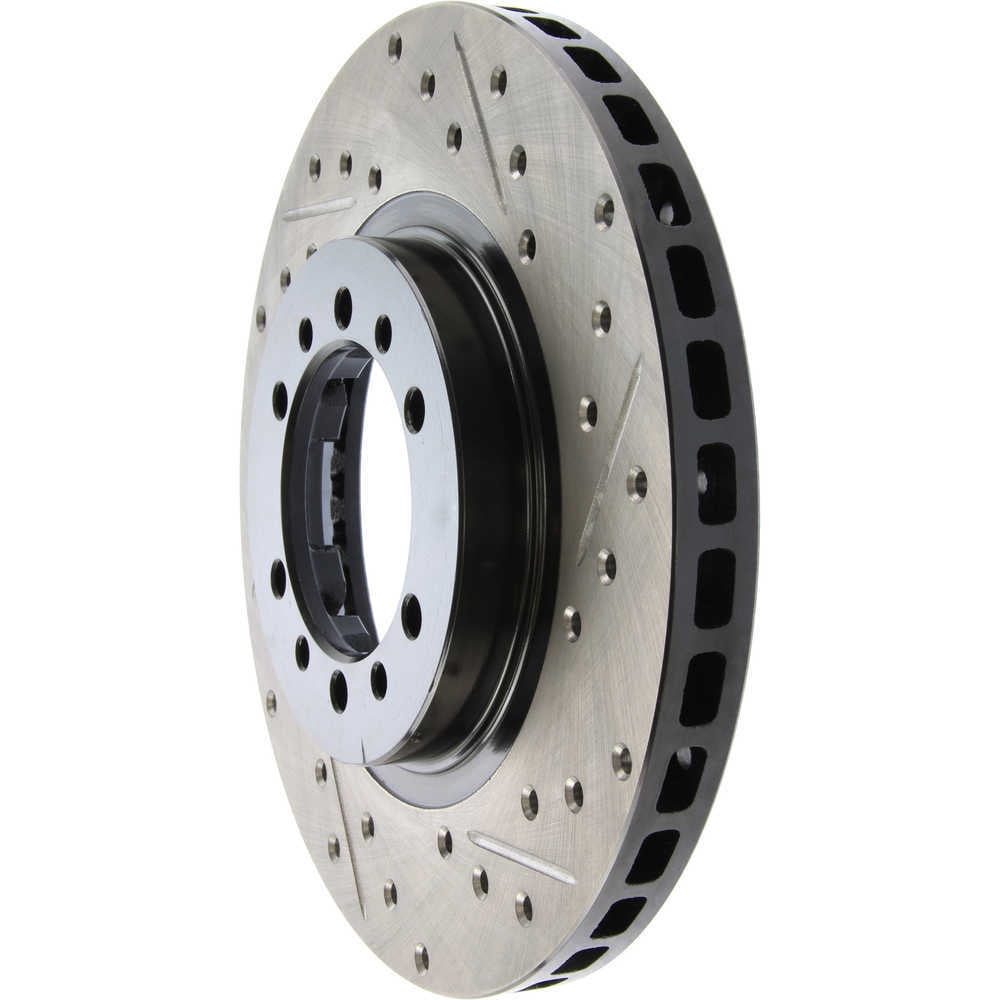 StopTech 127.46040L StopTech Sport Rotors; Drilled And Slotted; Front Left;10.87 in. Dia.; 1.77 in. Height; Fits select: 1991-2004 MITSUBISHI MONTERO