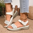 thumbnail image 2 of WILLBEST Sandalias Casuales Para Mujer Sandalias Cómodas Para Uso Diario Con Diseño Hueco Y Cierre Para Atuendos Casuales Y Actividades De Verano, 2 of 9