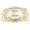 Intitial Letter Z, variant on Silver Initial Letter (I) Monogram Belt Buckle Gold Metal Cowboy Rodeo Western