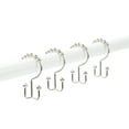 thumbnail image 4 of Better Homes & Gardens Easy Glide Metal Rollerball Double Shower Hooks, Brushed Nickel, 12 Pieces, 4 of 5