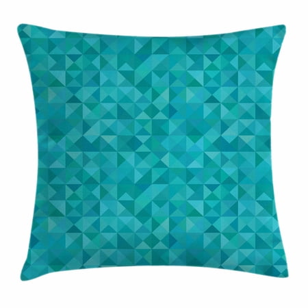 ambesonne triangles squares teal aqua accent turquoise shapes shades throw inches decorative abstract different case modern dialog displays option button