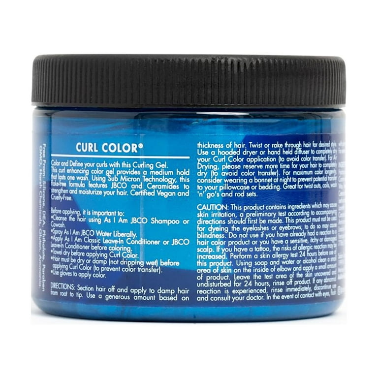 As I Am Curl Color™ Temporary Color Gel Damage-Free - Cool Blue, Unisex, 6  oz with JBCO and Ceramides 