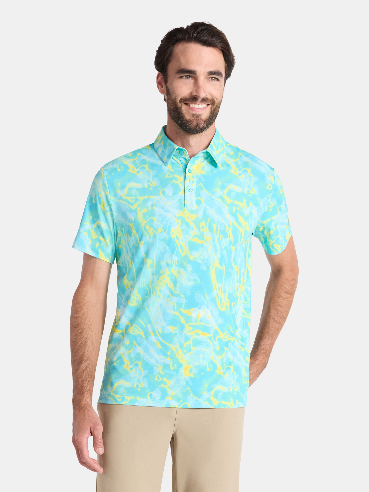 Birdie Bound Men's Golf Polo Shirt with UPF 50+ Protection
