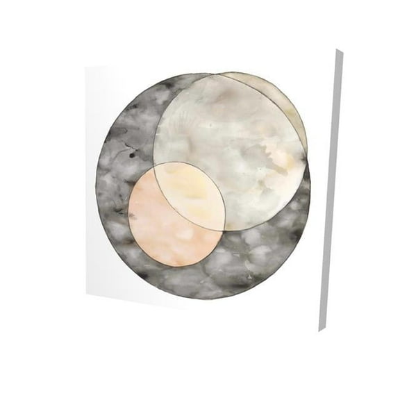 Begin Home Decor 2080-1616-AB99 16 x 16 in. Interlocking-Print on Canvas