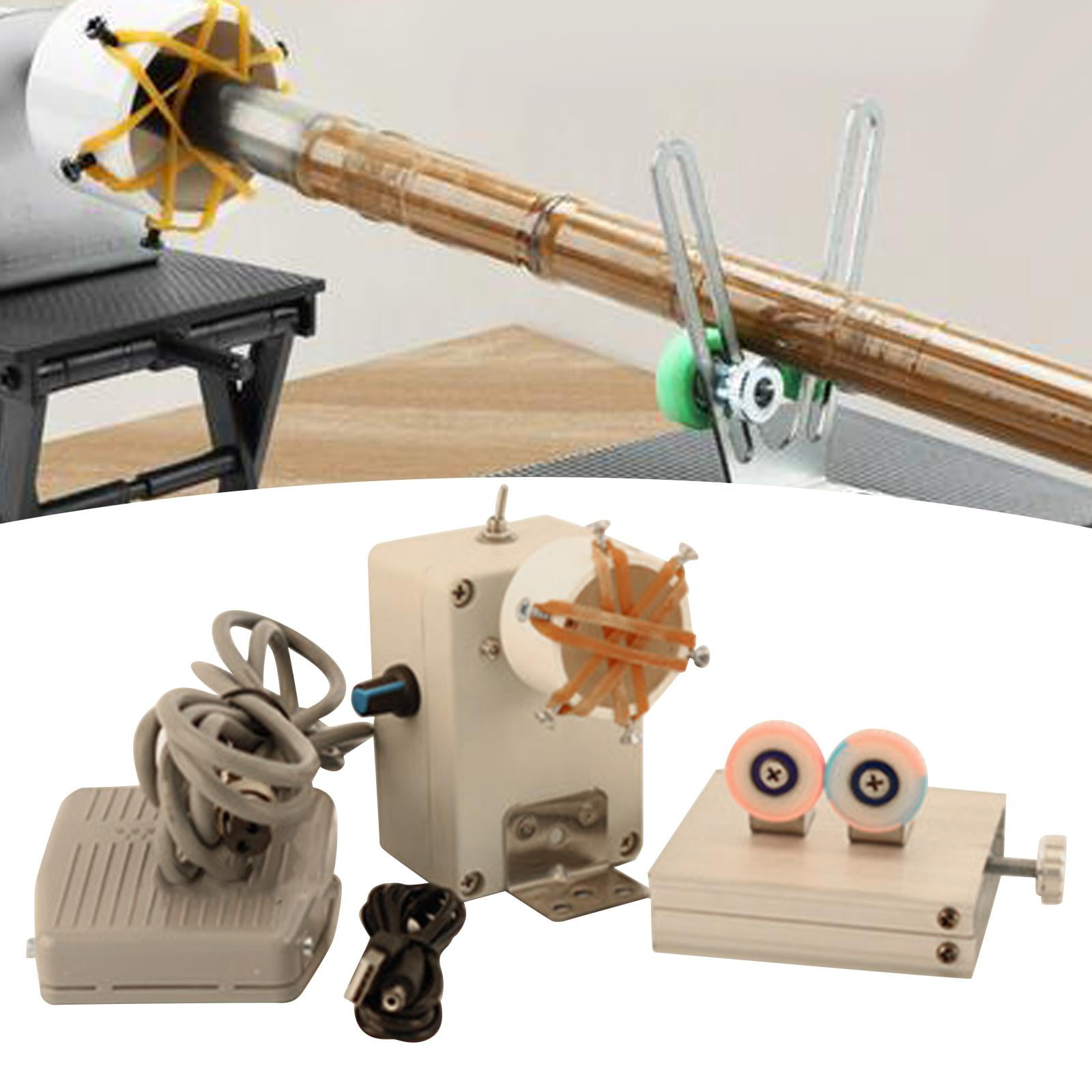 yotijay DIY Winding Machine ing Tools Portable Easy to Use Rod Wrapping Fittings Pedal alloy stand