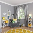 thumbnail image 3 of RiverRidge Kids 2 Piece Fabric Collapsible Storage Cube Organizers with Handles for Playroom Organization - Golden Yellow, 3 of 13