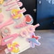thumbnail image 3 of Juego de 14 Uds. De horquillas para el pelo con patrón de dibujos animados de frutas y flores de princesa coloridas y bonitas, pinzas para el pelo para niñas, color rosa, 3 of 5