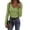 Army Green, variant on Fall Blouses for Women V Neck Long Sleeve Polka Dot Top Ribbed Slim Fit Shirts 2026 Trendy Casual Tops