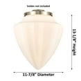 thumbnail image 2 of Innovations Lighting  Franklin Restoration Bullet - 1 Light 12" Cord Hung Mini Pendant Satin Gold/Matte White, 2 of 5