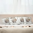 thumbnail image 3 of Ambesonne Feather Throw Pillow Cover 4 Pack, Head Wear Flowers, 18", Multicolor, 3 of 6