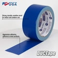 thumbnail image 2 of Intertape Polymer Duct Tape 6720BLU - Polyethylene-Coated Cloth - 1 Roll, 20 yd, Blue, 2 of 5