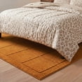 thumbnail image 2 of Mainstays Solid High Low Tufted Grid Brown Indoor Area Rug, 5' x 7', 2 of 7