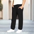 thumbnail image 5 of FAIWAD Boys Sweatpants Loose Casual Elastic Waisted Straight Leg Athletic Pants with Pockets Workout Gym Joggers, 5 of 9