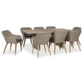 thumbnail image 1 of vidaXL 9 Piece Outdoor Dining Set with Cushions Poly Rattan, 1 of 5