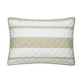 thumbnail image 4 of Nanshing Bomi 7 Piece Modern Striped Quilt Set, White Taupe, King, 4 of 8