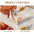 thumbnail image 4 of Fall Tablecloth Rectangle 60x120 Inch, Thanksgiving Autumn Harvest Pumpkin Buffalo Plaid Decoration Table Cloth, Stain Resistant Table Cover for Party/Dining/Holiday, Orange Checkered, 4 of 6