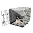 thumbnail image 5 of Queen Bee Dog Crate Cover, Cartoon Style High Detail Motifs and Hives, Easy to Use Pet Kennel Cover Small Dogs Puppies Kittens, 7 Sizes, White Blue White, by Ambesonne, 5 of 6
