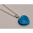 thumbnail image 4 of Natural Heart Shaped Pink Cat Eye Handmade Pendant Necklace Blue Cat Eye, 4 of 4