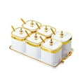 thumbnail image 3 of simhoa Assiettes Divisées pour Fruits Secs Plateau de Rangement pour Noix Multifonction pour Café Maison Blanc 6 Compartiments, 3 of 8
