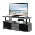 thumbnail image 3 of Designs2Go TV Stand with 3 Storage Cabinets and Shelf for TVs up to 55 inches, Cement/Black, 3 of 7