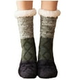 thumbnail image 2 of Naittoop Knitted Ultra-thick Slipper Home Socks Indoor Non-Slip Fluffy Warm Winter Socks Cozy Christmas Calf Sock, 2 of 5