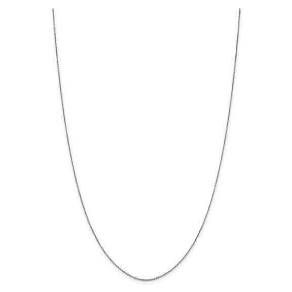 14k White Gold .90mm Sparkle-Cut Cable Chain Necklace - 2.2 Grams - 24 Inch