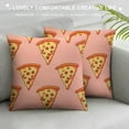 thumbnail image 3 of Nawypu  Pizza Pillow Cover Decorative Throw Pillows Cover Square Cushion Case Pillowcase with Zipper Sofa Home Decor for Couch Bedroom Patio, 3 of 5
