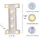 thumbnail image 2 of Luces LED de marquesina con letras, 26 letras del alfabeto iluminadas, letrero con números y letras para bodas, fiestas de cumpleaños, lámpara navideña a pilas, luz nocturna, decoración para el hogar, 2 of 5