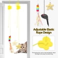 thumbnail image 3 of 6Pcs Hanging Door Cat Toys Caterpillar Mouse Bell Kitten Teaser Toys with Retractable Rope, 3 of 9