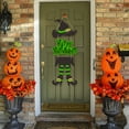 thumbnail image 6 of Luoshdecor Front Door Witch Theme Hanging Decor , Hallowee Witch Legs and Scary Witch Hat Hanging Sign Wall Decor for Room Party Indoor Home Decor, 6 of 6