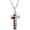 SILVER, variant on Stainless Steel Football Cross Necklace Bible Verse Sport Cross Pendant Necklace for Men