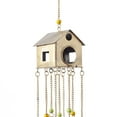 thumbnail image 4 of DecMode 36" Bronze Metal Indoor Outdoor Bird Windchime with Glass Beads and Bells, 4 of 10