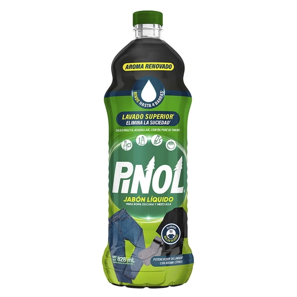 Jabón de lavandería Pinol Ropa oscura y de mezclilla 828 ml