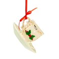 thumbnail image 2 of Kurt S. Adler Holiday Formal Tea Cup Ornament - One Ornament 1.75 Inch, Porcelain - Cup Saucer Holly Berries J7789 Small, 2 of 3
