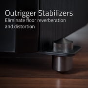 Fluance Signature HiFi 3-Way Floorstanding Tower Speakers with Dual 8 Woofers for 2-Channel Stereo Listening or Home Theater System - Black Ash/Pair (HFF)