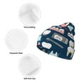 thumbnail image 3 of Susaid Dental Print Winter Beanie for Men Women, Lined Beanie Soft Warm Knit Hat Ski Cuffed Cap, 3 of 6