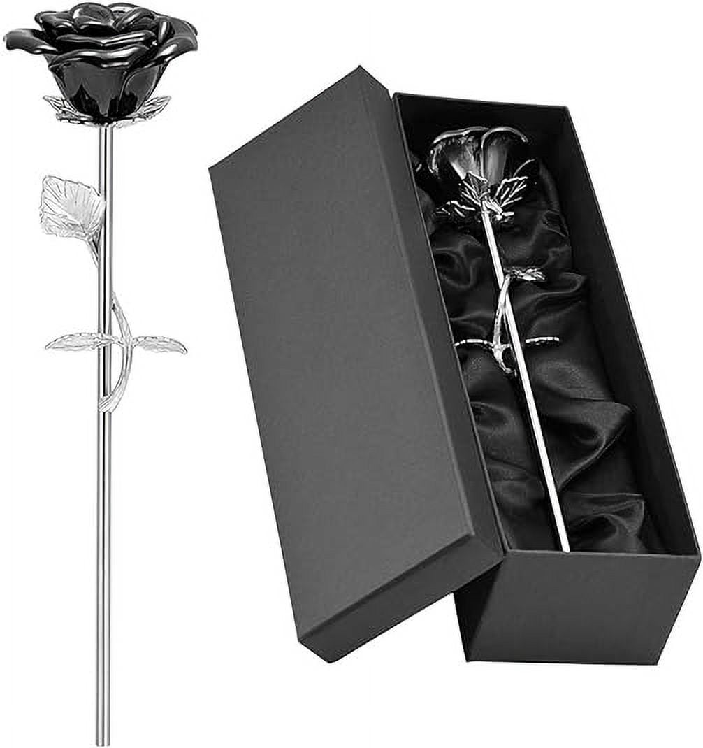Rose Flower Keepsake Urns for Human Ashes - Memorials Urn Locket - Long-Stem Colorful Rose Flower Cremation Urns - Funeral Urn for Ashes