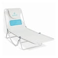 thumbnail image 1 of Ostrich The Ladies Comfort Lounger, Foldable Beach Pool Tanning Chair, White, 1 of 10
