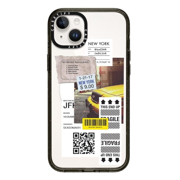 Case CASETiFY label Note para iPhone 13, 14 y 15 Plus multicolor